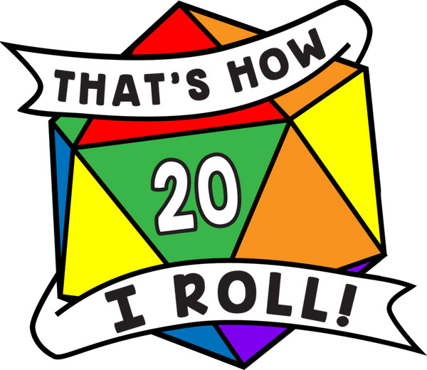 That's How I Roll Pride Pin - Rainbow Enamel Pin Foam Brain Games