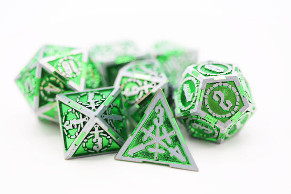 Crossed Swords: Venom Sword - Metal RPG Dice Set Metal Dice Foam Brain Games
