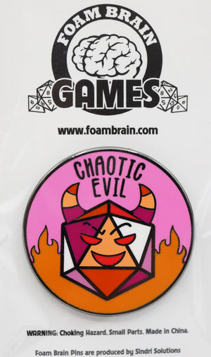 Pride Flag Alignment Pin: Lesbian Enamel Pin Foam Brain Games