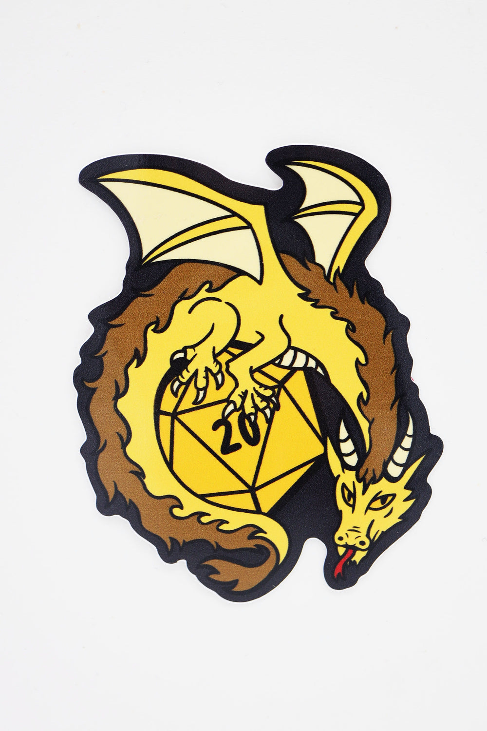 Dice Dragon Sticker: Gold Stickers Foam Brain Games